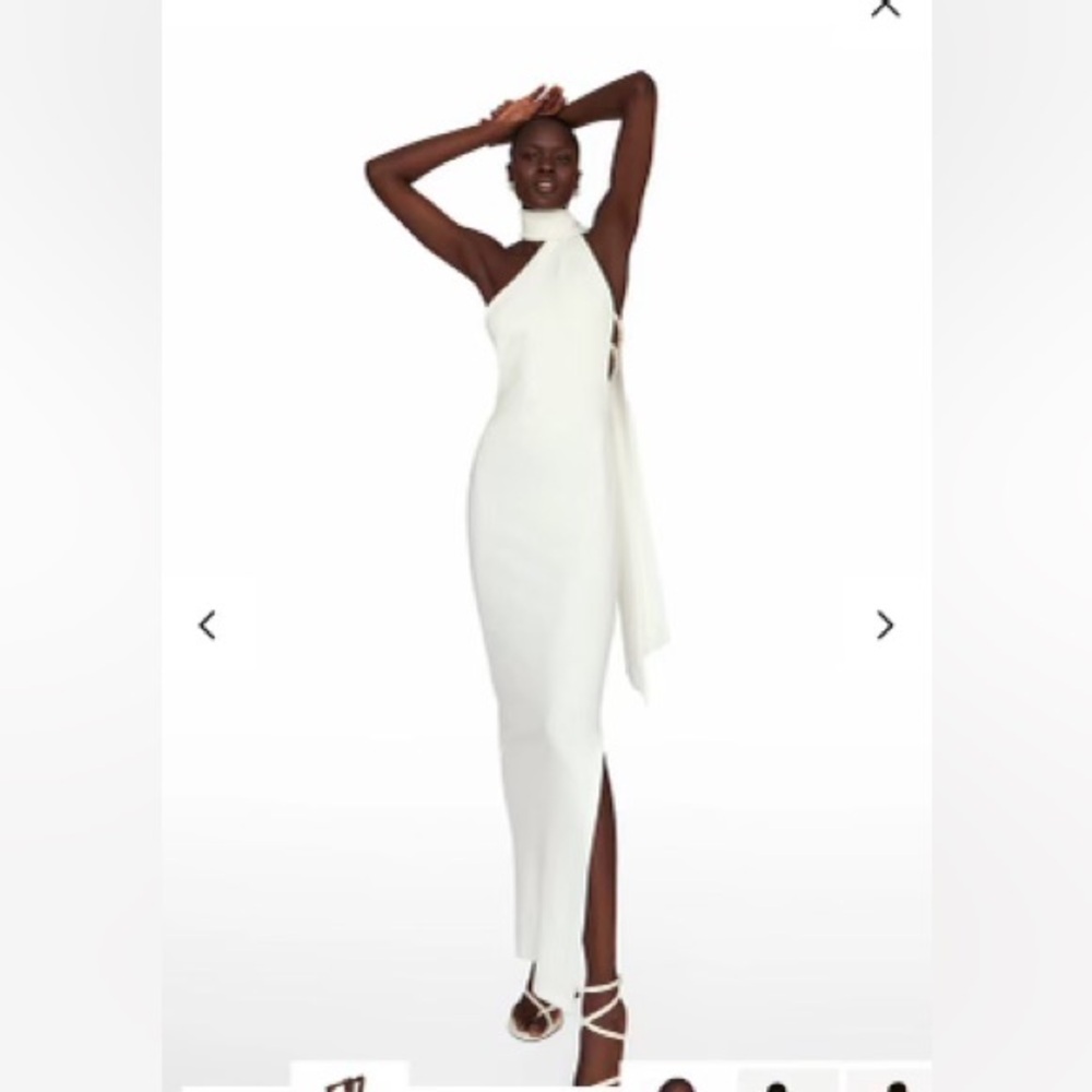 Khanums Kara Dress Maxi Ivory